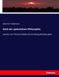 Produktbild: Geist der spekulativen Philosophie,