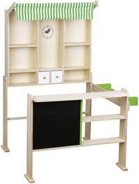 Bild vom Artikel SpielMaus Holz Kaufladen hellgrün/weiß, 74 x 68 x 97 cm vom Autor 