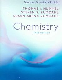 Produktbild: ZUMDAHL: Chemistry Study/Sol Guide 6e
