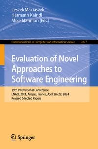 Produktbild: Evaluation of Novel Approaches to Software Engineering