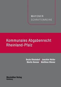 Produktbild: Kommunales Abgabenrecht Rheinland-Pfalz