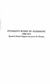Produktbild: Etudiants russes en Allemagne