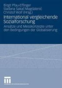 Produktbild: International vergleichende Sozialforschung