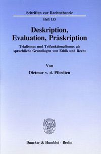 Produktbild: Deskription, Evaluation, Pr&auml;skription.