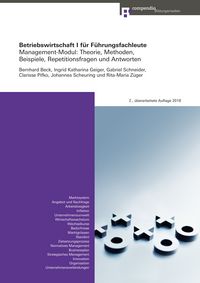 Produktbild: Betriebswirtschaft I f&uuml;r F&uuml;hrungsfachleute