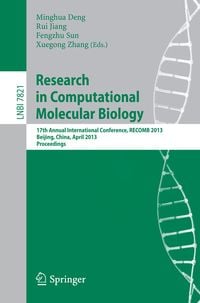 Produktbild: Research in Computational Molecular Biology