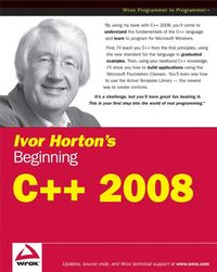 Produktbild: Ivor Horton's Beginning Visual C++ 2008
