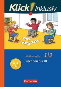 Produktbild: Klick! inklusiv - Mathematik, Grundschule / F&ouml;rderschule - Themenhefte f&uuml;r Lernende mit F&ouml;rderbedarf - 1./2. Schuljahr