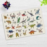 Produktbild Cover-your-desk Schreibtischunterlage für Kinder Dinosaurier ABC, aus hochwertigem Vinyl, 60 x 40 cm