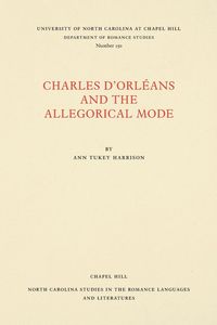 Produktbild: Charles d'Orl&eacute;ans and the Allegorical Mode