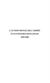 Produktbild: L'action Sociale De L'armee Enfaveur des Musulmans