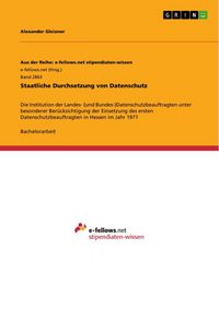 Produktbild: Staatliche Durchsetzung von Datenschutz