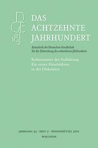 Produktbild: Kulturmuster der Aufkl&auml;rung