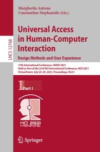 Produktbild: Universal Access in Human-Computer Interaction. Design Methods and User Experience