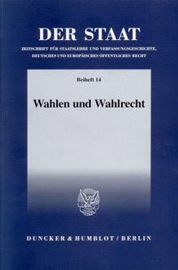 Produktbild: Wahlen und Wahlrecht.