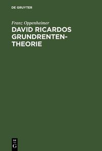 Produktbild: David Ricardos Grundrententheorie