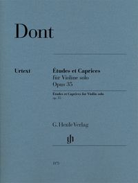 Produktbild: Jakob Dont - &Eacute;tudes et Caprices f&uuml;r Violine solo op. 35
