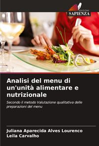 Produktbild: Analisi del menu di un'unit&agrave; alimentare e nutrizionale
