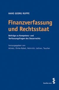 Produktbild: Finanzverfassung und Rechtsstaat