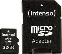 Produktbild: Intenso 32 GB Micro SDHC-Card microSDHC-Karte 32 GB Class 4 inkl. SD-Adapter