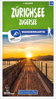 Produktbild: K&uuml;mmerly+Frey Wanderkarte 13 Z&uuml;richsee 1:40.000
