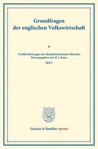 Produktbild: Grundfragen der englischen Volkswirtschaft.