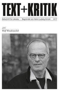 Produktbild: TEXT + KRITIK 215 - Wolf Wondratschek