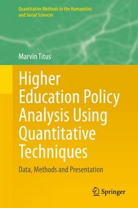 Produktbild: Higher Education Policy Analysis Using Quantitative Techniques