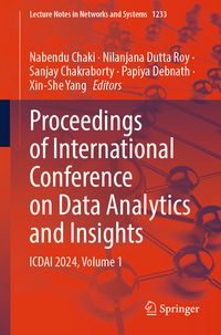 Produktbild: Proceedings of International Conference on Data Analytics and Insights