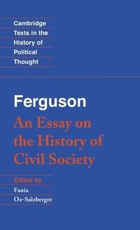 Produktbild: Ferguson: An Essay on the History of Civil Society