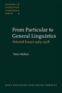 Produktbild: From Particular to General Linguistics