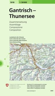 Produktbild: Swisstopo 1 : 50 000 Gantrisch Thunersee