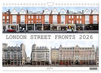 Produktbild: London Street Fronts 2026 / UK-Version (Wall Calendar 2026 DIN A4 landscape), CALVENDO 12 Month Wall Calendar