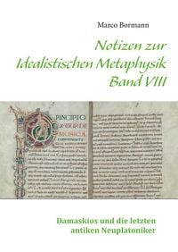 Produktbild: Notizen zur Idealistischen Metaphysik VIII