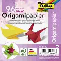 Bild vom Artikel Folia  Faltblätter aus Origamipapier 80g/m², 10x10cm, 96 Blatt, farbig sortiert vom Autor 
