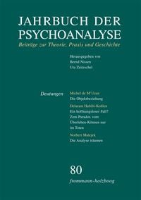Produktbild: Jahrbuch der Psychoanalyse / Band 80: Deutungen