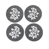 Produktbild: HTI-Living Platzset 4-tlg. grau\nR 30 cm Platzset 4-tlg. grau\nR 30 cm