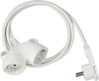 Produktbild: Brennenstuhl 1161820223, 3 m, Type E/F, Type F (CEE 7/4), Kunststoff, Polyvinylchlorid (PVC), Wei&szlig;, 2 AC-Ausg&auml;nge
