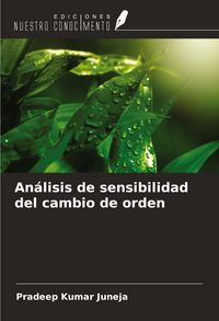 Produktbild: An&aacute;lisis de sensibilidad del cambio de orden