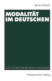Produktbild: Modalit&auml;t im Deutschen