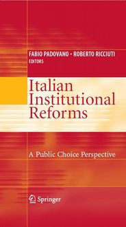 Produktbild: Italian Institutional Reforms: A Public Choice Perspective