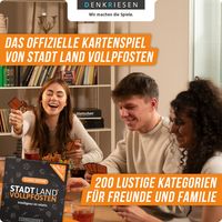 Denkriesen - Stadt Land Vollpfosten® - Das Kartenspiel - Classic Edition (Spiel)