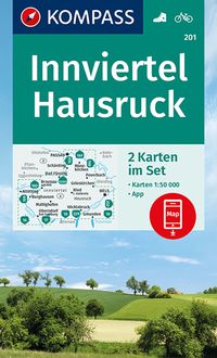 Bild vom Artikel KOMPASS Wanderkarten-Set 201 Innviertel, Hausruck (2 Karten) 1:50.000 vom Autor 