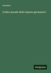 Produktbild: Codice penale dello Impero germanico