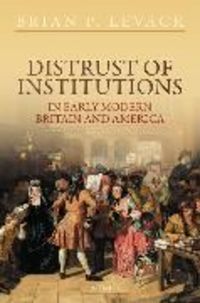 Produktbild: Distrust of Institutions in Early Modern Britain and America