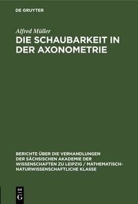 Produktbild: Die Schaubarkeit in der Axonometrie