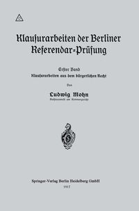 Produktbild: Klausurarbeiten der Berliner Referendar-Pr&uuml;fung