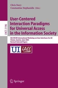 Produktbild: User-Centered Interaction Paradigms for Universal Access in the Information Society