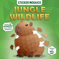 Produktbild: Paint by Sticker Book for Kids - Jungle Wildlife Safari Activity Sticker by Number Animal Mosaic Art Pages Ages 4-8