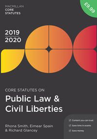 Produktbild: Core Statutes on Public Law & Civil Liberties 2019-20